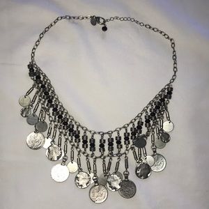 Express Silver Coin Necklace
